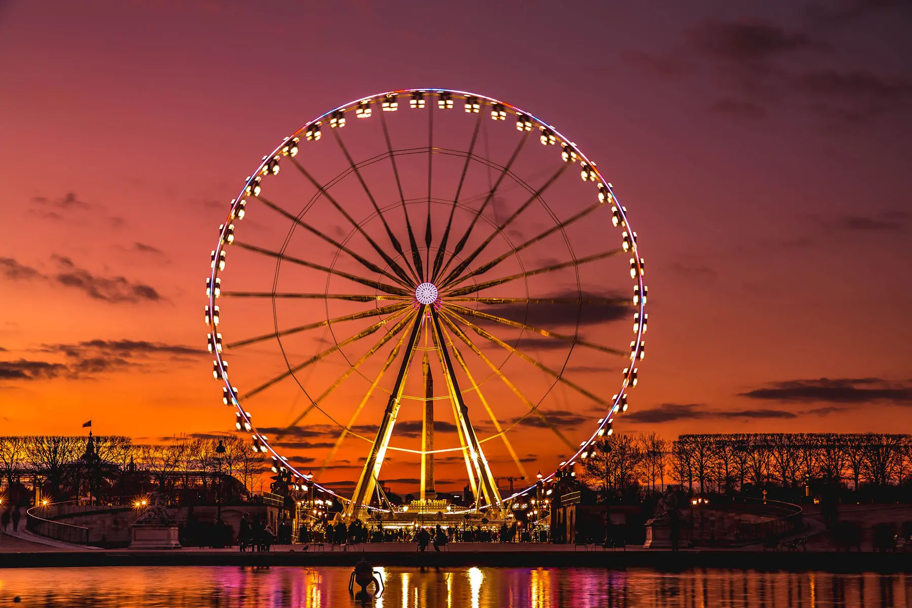 Image of Brisbane Wheel at sunset