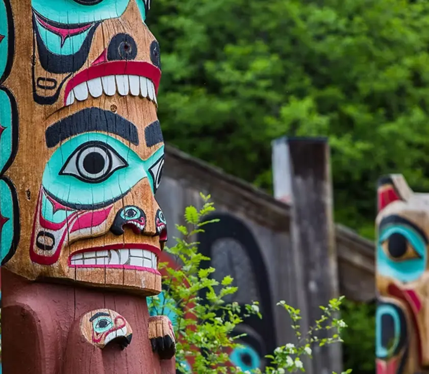 Image of totem pole at Ketchikan, Alaska