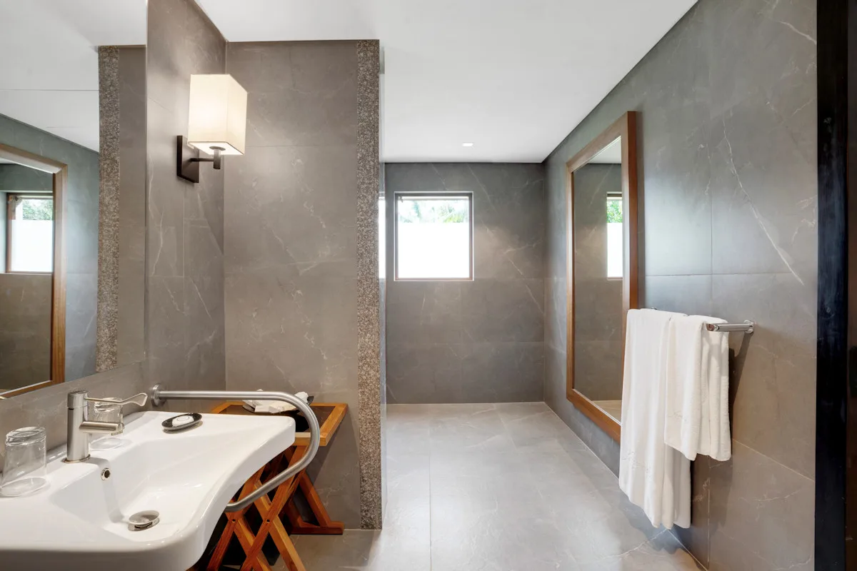 Image of the accessible bathroom at Kempinski Seychelles Resort