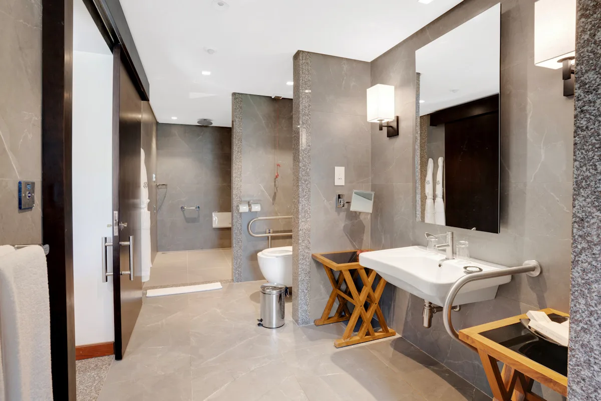 Image of the accessible bathroom at Kempinski Seychelles Resort