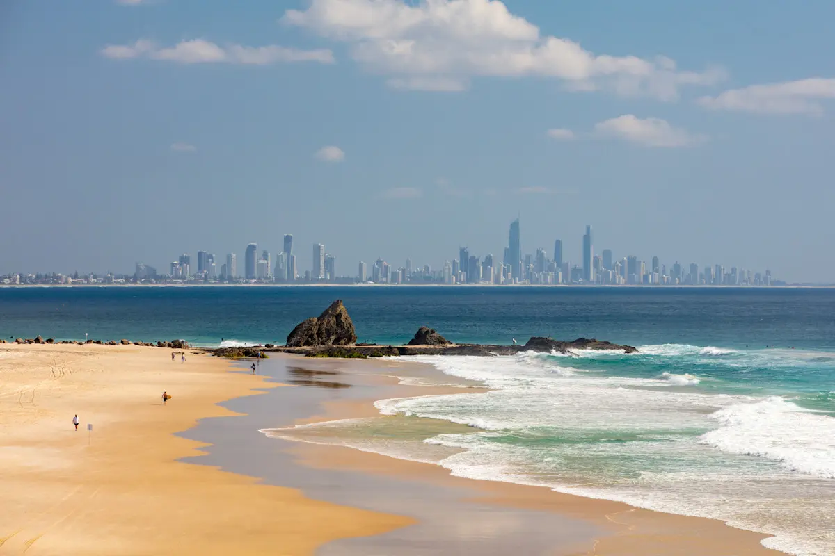 View of Brisbane from Elephant Rock in Currumbin