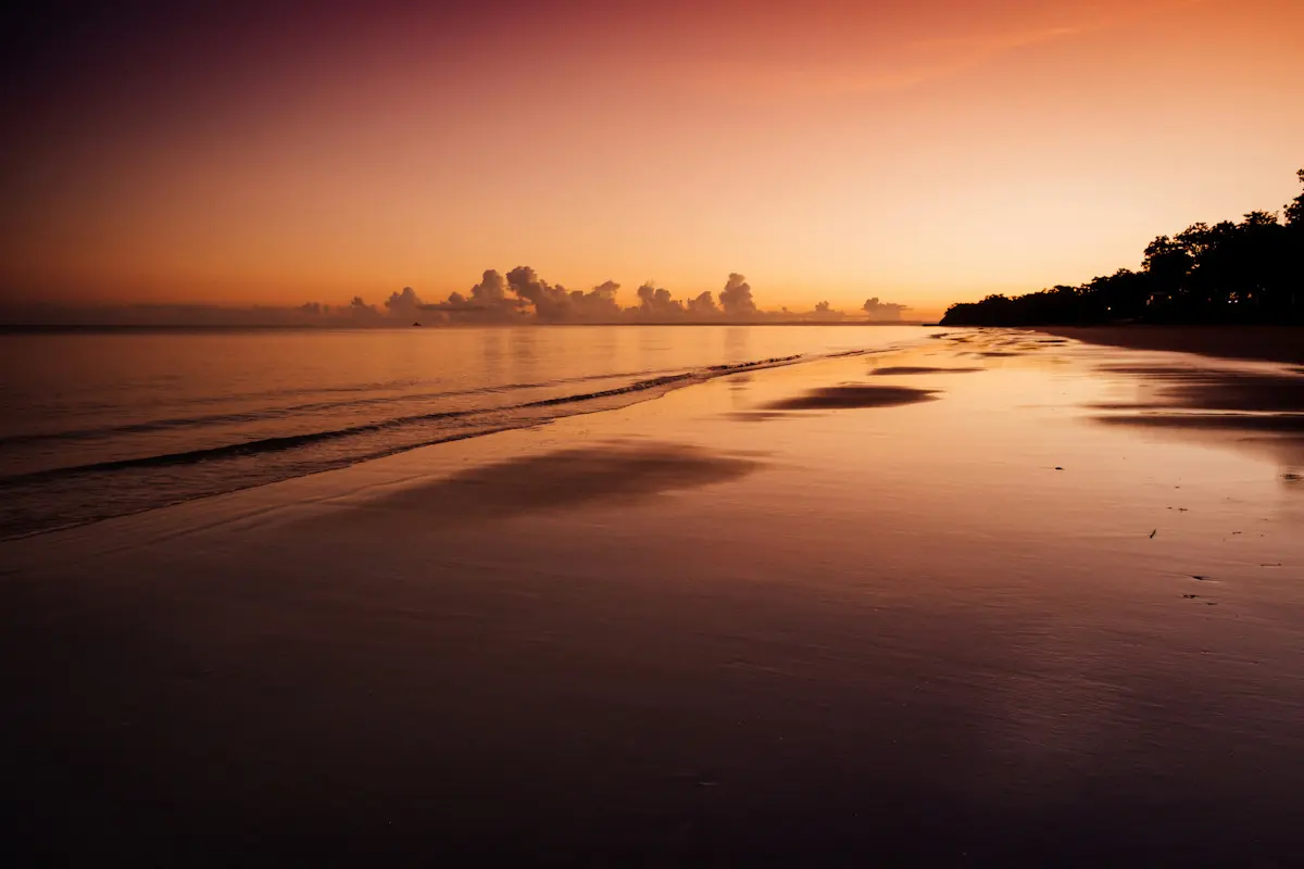 Hervey Bay, Queensland at sunrise.