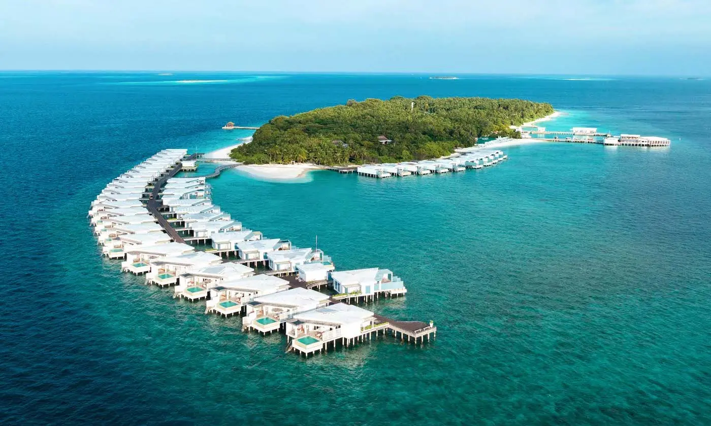 Aerial view of Amilla Maldives