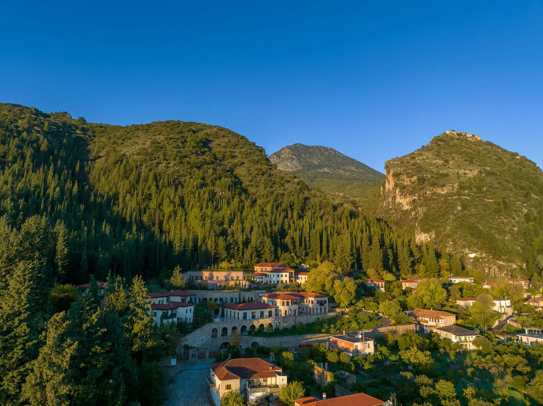 Aerial view of Euphoria Retreat